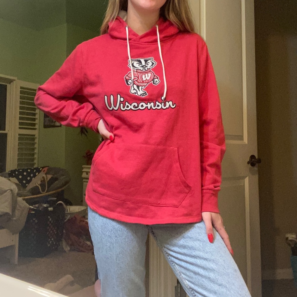 Red Wisconsin Badgers hoodie
